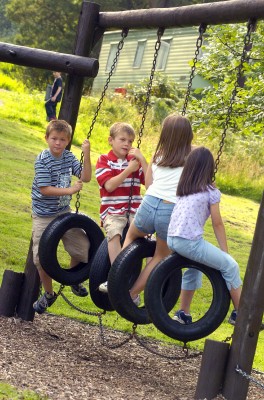 kids on tires