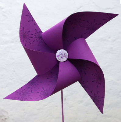 purple pinwheel