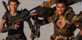 Milla Jovovich and the first poster of 'Monster Hunter'
